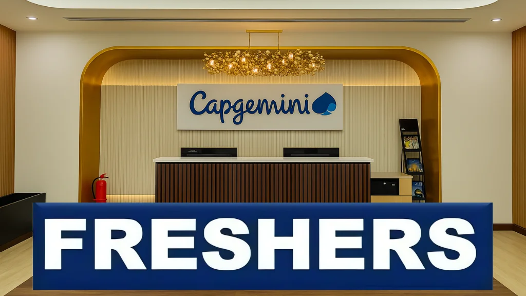 Capgemini Off Campus Drive Hiring 2025 Freshers Associate Software Engineer | Bangalore, India
